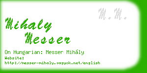 mihaly messer business card